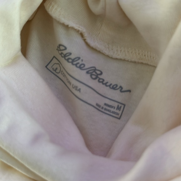 Eddie Bauer Favorite Ivory Turtleneck - Picture 6 of 8